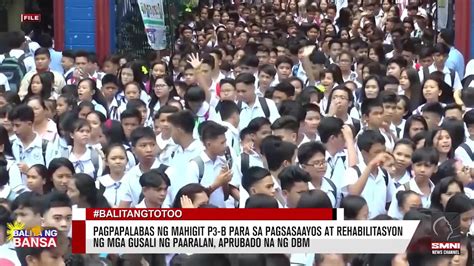 Pagpapalabas Ng Mahigit P B Para Sa Pagsasaayos One News Page Video