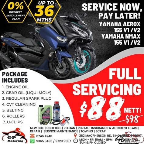 Full Servicing Yamaha Nmax 155 Yamaha Aerox 155 V1 V2 For Sale In