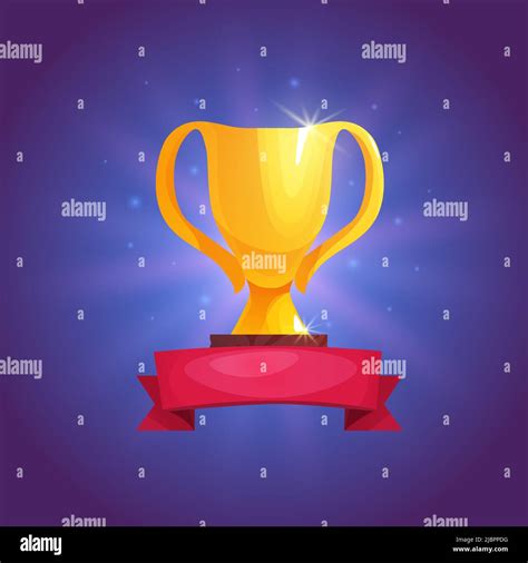 Champion cup, winner trophy. Golden prize. Achievement icon for 2d game ...