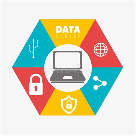 Data Center Security System Stock Illustration Illustration Of Icons