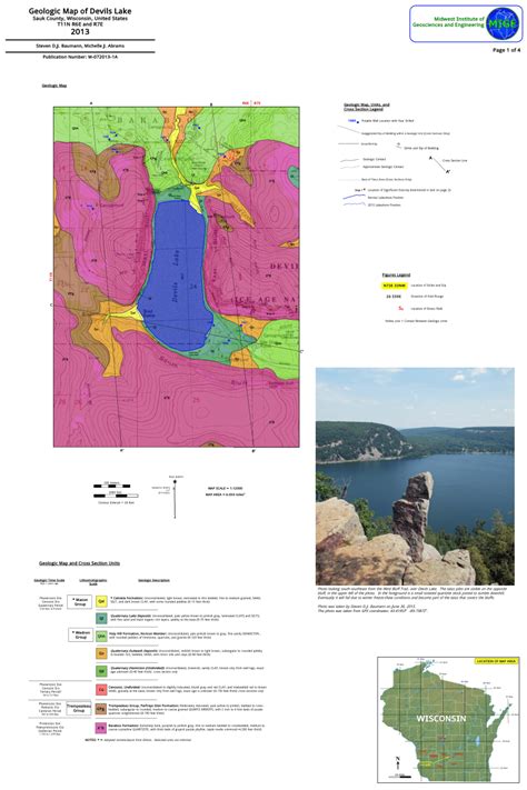 Pdf Geologic Map Of Devils Lake Sauk County Wisconsin United States