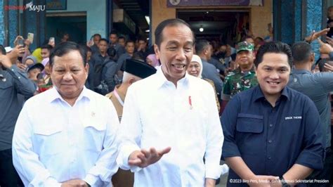 Sinyal Dukungan Jokowi Prabowo Subianto Dan Erick Thohir Dinilai