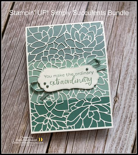 Stampin Up Simply Succulents Bundle Cindy Lee Bee Designs