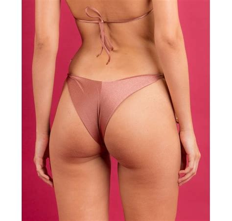 Partes De Abajo De Bikini Bottom Shimmer Copper Cheeky Tie