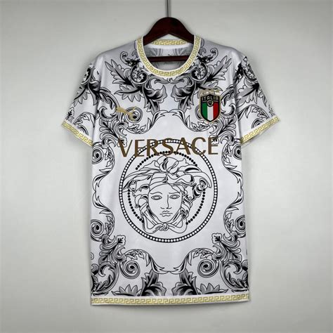 ITALY 2023 CONCEPT VERSACE WHITE HOME SHIRT My Retro Jersey