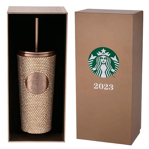 ㊣ 星巴克 香檳金bling不鏽鋼togo冷水杯 16oz 2023年 吸管 水晶玻璃 晶鑽 耶誕節 Starbucks 蝦皮購物