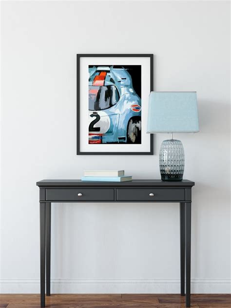 Porsche Race Car, Porsche Art Print, Porsche Artwork, Car Enthusiast Art, Race Car Art, Man Cave ...