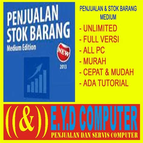 Jual PROGRAM KASIR TOKO PENJUALAN STOK BARANG MEDIUM FULL VERSION