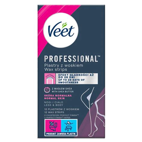 VEET Professional Wax Adhesive Strip For Normal Skin 12 Pcs B2B