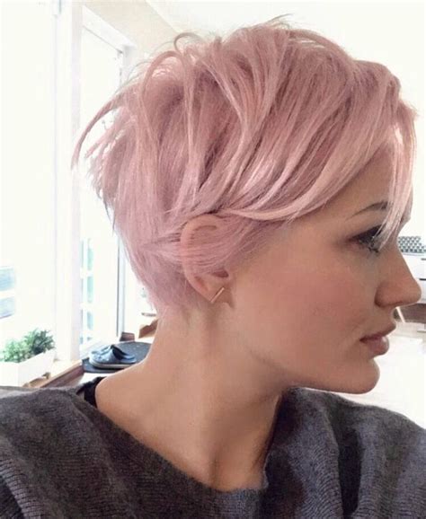 11x Korte Kapsels Met Lok Korte Kapsels Pink Short Hair Short