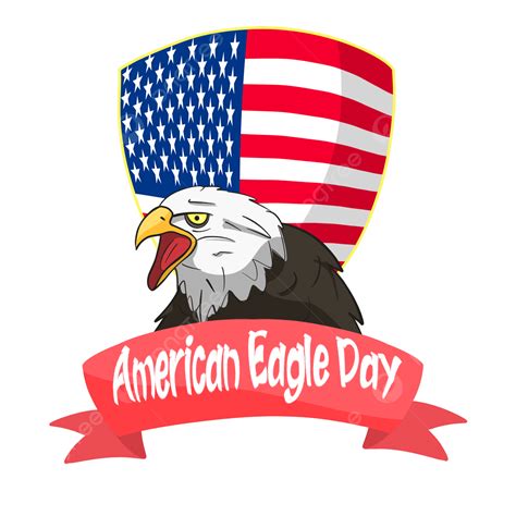 Amigável American Eagle Day Png Amigáveis Dia Da águia Americana Bandeira Imagem Png E Psd