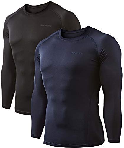 Devops Pack Men S Thermal Long Sleeve Compression Shirts X Large