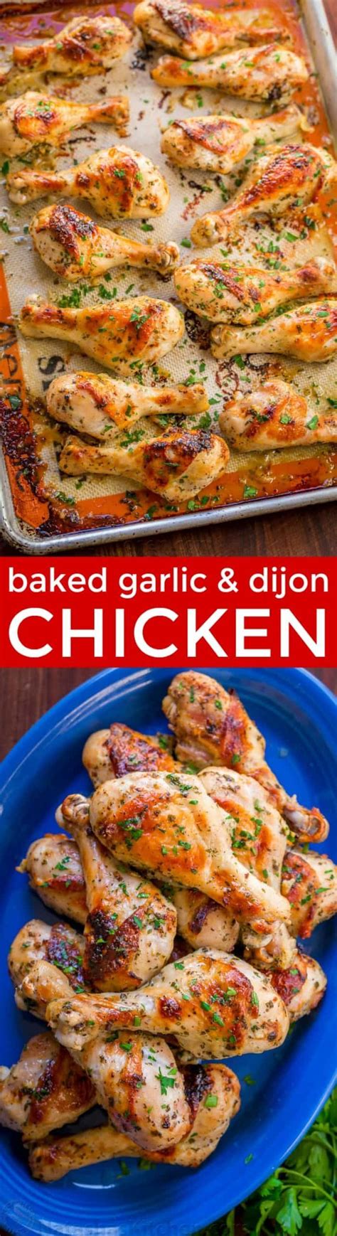 Baked Chicken Legs Recipe With Garlic Lemon And Dijon An Easy And Excellent Chicken Marinade