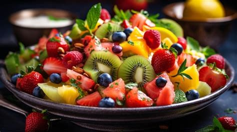 Premium Ai Image Fresh Salad