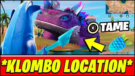 Klombo Locations Klombo Gameplay Fortnite Chapter Youtube