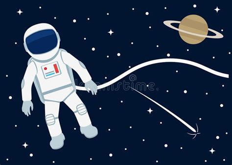 Ilustraci N Vectorial De Un Veh Culo Espacial Sobre El Fondo Espacial