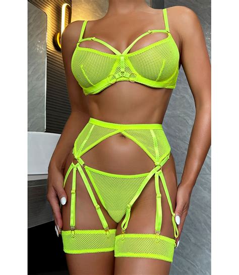 Sexy Yellow Lingerie Set SARL G2TO