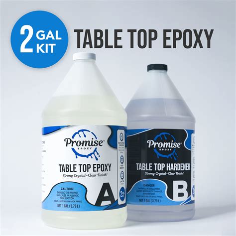 GetUSCart- Promise Epoxy - Clear Table Top Epoxy Resin That Self Levels