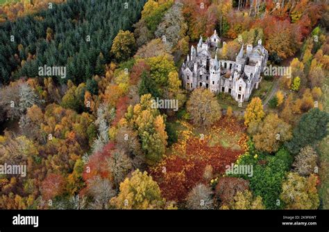 The Ruins Of Dunalastair House Near Pitlochry Perthshire Are