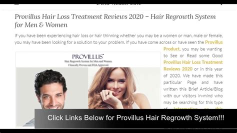 Provillus Hair Loss Treatment Reviews 2020 Hair Regrowth System For