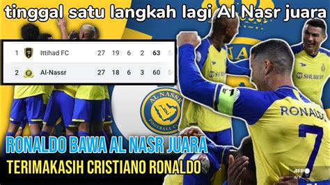 Cristiano Ronaldo Berhasil Bawa Al Nasr Menuju Juara Liga Arab Saudi