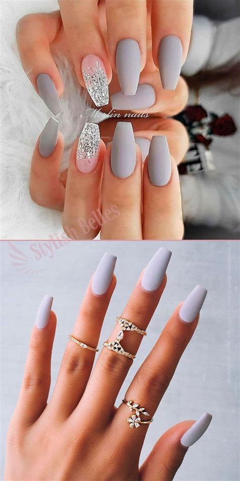 The Best Gray Nail Designs For Any Occasion Grey Nail Designs