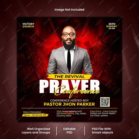 Premium Psd Free Psd Church Conference Flyer Social Media Post Web Banner