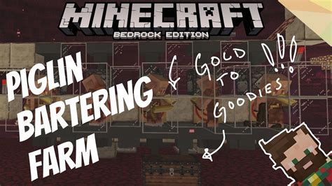 How To Make The Ultimate Piglin Bartering Farm In Minecraft Bedrock