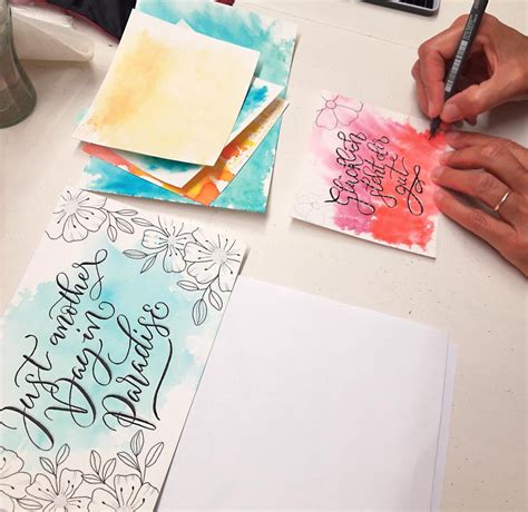 Brush Kalligrafie Und Hand Lettering Workshop F R Fortgeschrittene