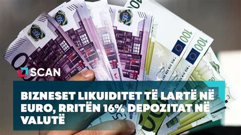 Bizneset Likuiditet T Lart N Euro Rrit N Depozitat N Valut