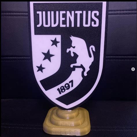 Free Stl File Juventus Turin Logo Crest Multicolour・3d Printer Model To