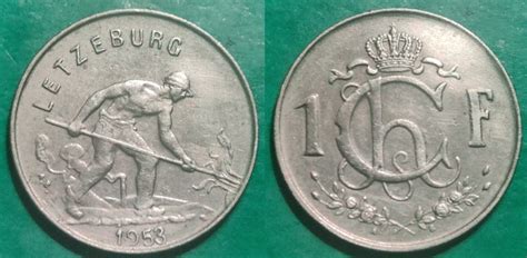 Luxembourg 1 Franc 1953