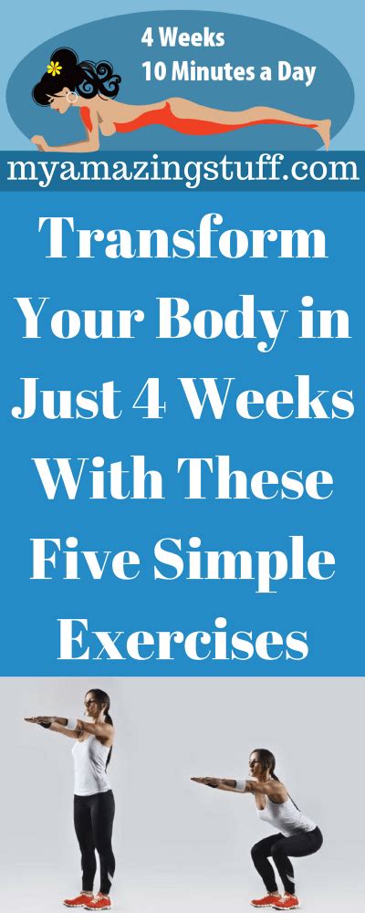 Transform Your Body In Just 4 Weeks With These Five Simple Exercises