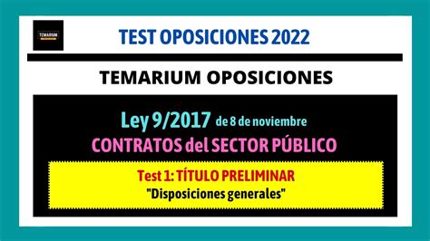 Test 1 Ley Contratos Sector Público actualizado Junio 2022 PDF