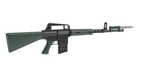 Armalite Ar 10 3d Model By Frezzy