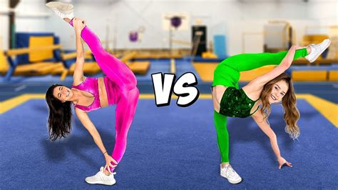 Extreme Gymnastics Challenge Vs Anna Mcnulty Youtube