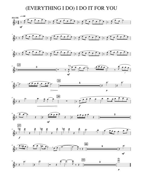 EVERYTHING I DO I DO IT FOR YOU Sheet music for Piano | Download free ...