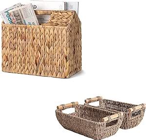 Amazon Storageworks Hand Woven Storage Basket Home Kitchen