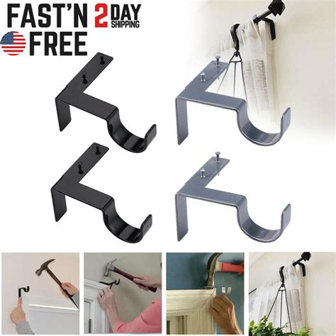 Buy X Single Hang Curtain Rod Holders Bracket Into Window Frame