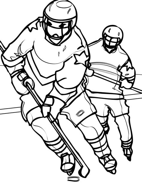 Printable Hockey Pictures To Color