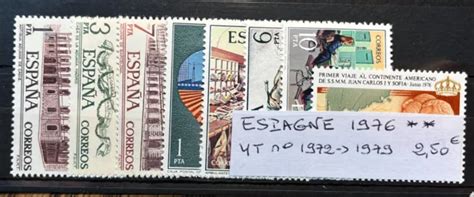 TIMBRES ESPAGNE 1976 YT N 1972 à 1979 NEUFS MNH EUR 2 50 PicClick IT