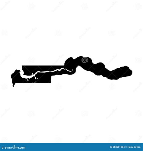 Gambia blind map stock illustration. Illustration of world - 258001304