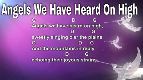 Angels We Have Heard On High Lyrics And Chords Traditional Christmas