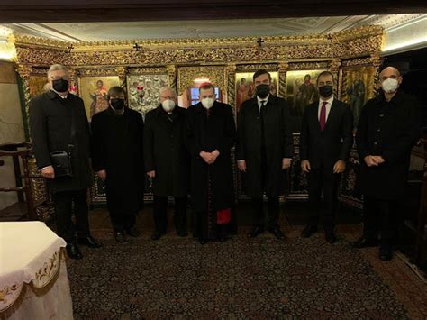 The delegations of the Vatican and the Autonomous Orthodox Church of Finland in Nichorion ...