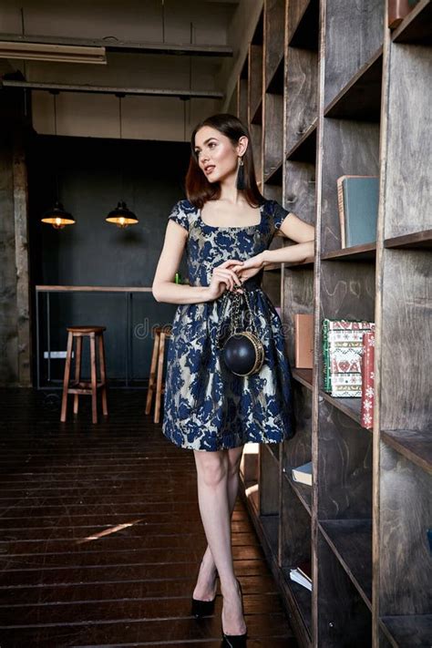 Fashion Style Woman Perfect Body Shape Brunette Hair Wear Beautiful Model Stock Photo Image Of