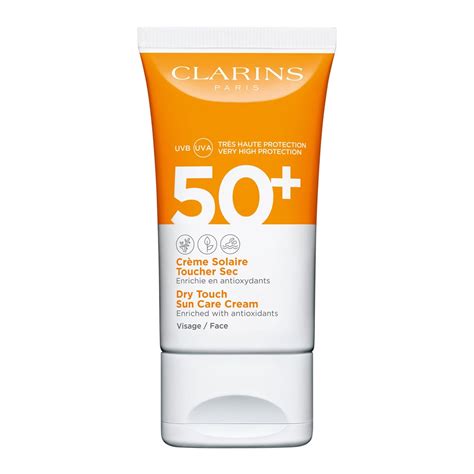 Cr Me Solaire Toucher Sec Visage Uva Uvb Antioxydante De Clarins