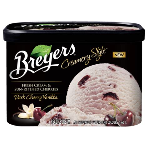 Breyers Creamery Dark Chocolate Cherry Vanilla 4×166l