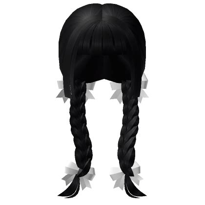 Braided Pigtails W Ribbons Roblox Item Rolimon S