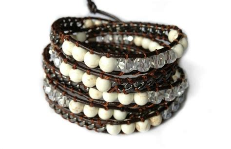 Items Similar To Dark Brown Leather Wrap Bracelet On Etsy