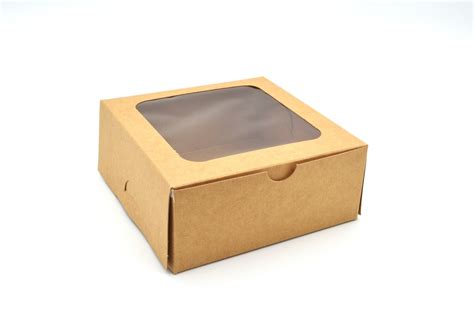 Cake Box Window X X Kraft Boxes Core Pack Food Packaging